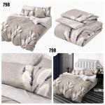 Lenjerie de pat din bumbac finet flori 798 , Super Elegant Pucioasa