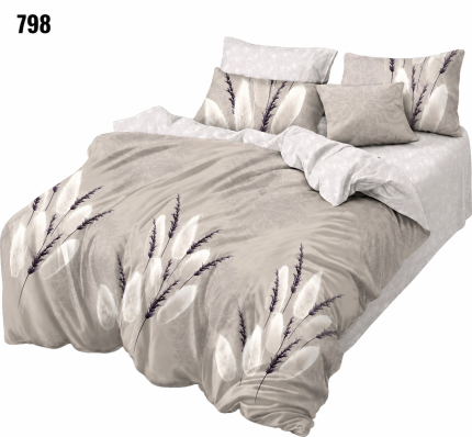 Lenjerie de pat din bumbac finet flori 798 , Super Elegant Pucioasa