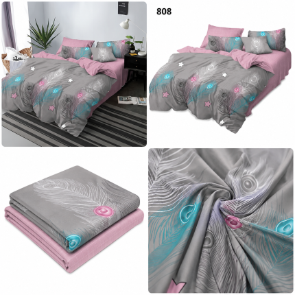 Lenjerie de pat din bumbac finet 808 Super Elegant Pucioasa