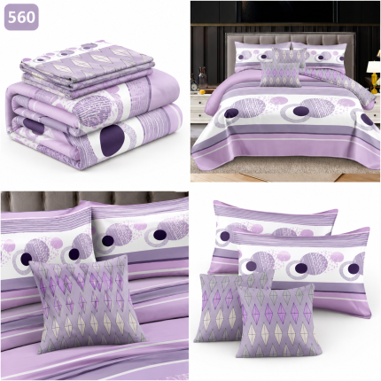 Lenjerie de pat din bumbac finet 560 Super Elegant Pucioasa