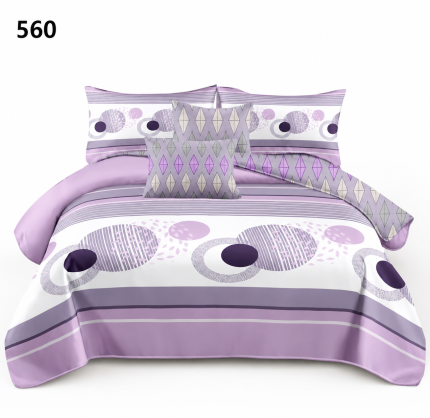 Lenjerie de pat din bumbac finet 560 Super Elegant Pucioasa