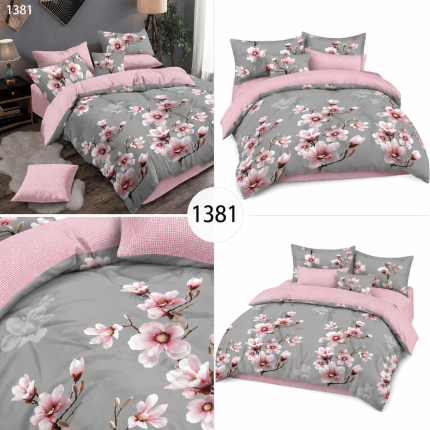 Lenjerie de pat din bumbac finat 6 piese 1381 Super Elegant Pucioasa