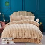 Lenjerie de pat din blanita artificiala de iepure LBI12 Super Elegant Pucioasa