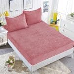 Husa/Topper din catifea cu elastic + 2 fete de perna TOP04 Super Elegant Pucioasa