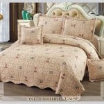 Cuvertura de Pat matlasata din bumbac 5 piese CVE37