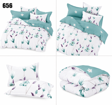 Lenjerie de pat din bumbac finet 656 Super Elegant Pucioasa