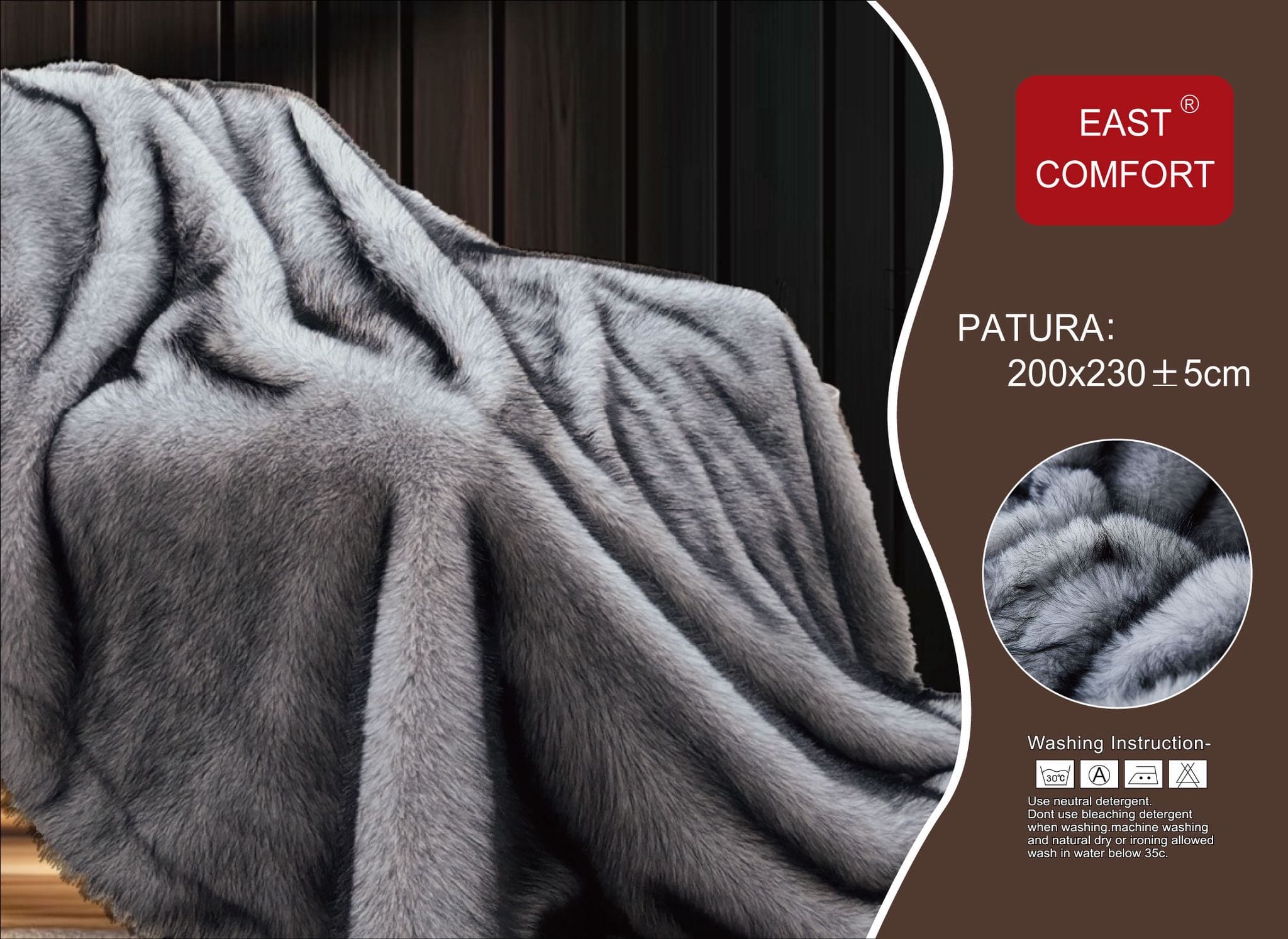 Patura cocolino cu blanita 200 x 230 cm PBE01 Patura cocolino 200 x 230 cm PBE12 - imagine 1