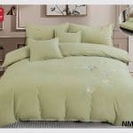 Lenjerie de pat brodata 6 piese cu elastic BRD18