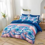 Lenjerie pat dublu 6 piese cu elastic KT01