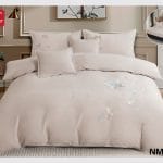 Lenjerie de pat brodata 6 piese cu elastic BRD24