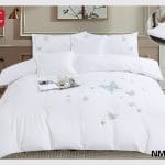 Lenjerie de pat brodata 6 piese cu elastic BRD21