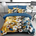 Lenjerie pat dublu 5 D cu elastic 5D01