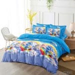 Lenjerie pat dublu 6 piese cu elastic ursuleti KT05