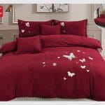 Lenjerie de pat brodata 6 piese cu elastic BRD25