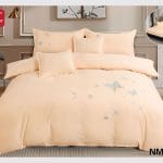 Lenjerie de pat brodata 6 piese cu elastic BRD20