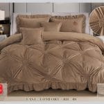 Lenjerie de pat cu pliuri din CATIFEA 6 piese CATPE06
