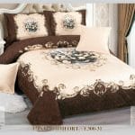 Cuvertura de pat din catifea 5 piese CVE80