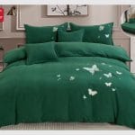 Lenjerie de pat brodata 6 piese cu elastic BRD27