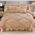 Lenjerie de pat cu pliuri din CATIFEA 6 piese CATPE10