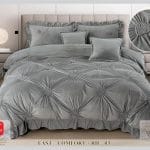 Lenjerie de pat cu pliuri din CATIFEA 6 piese CATPE09