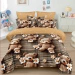 Lenjerie pat dublu 5 D cu elastic ursuleti 5D10