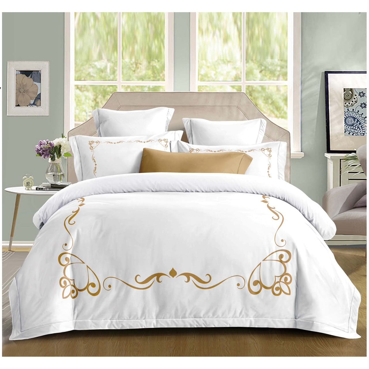 BG8013-1 Lenjerie pat dublu cu elastic PRE21 - imagine 1