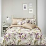 Lenjerie de pat dublu din satin cu ELASTIC LES06