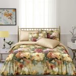 Lenjerie de pat dublu din satin cu ELASTIC LES08