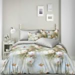 Lenjerie de pat dublu din satin cu ELASTIC LES02