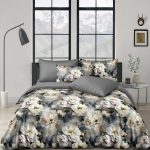 Lenjerie de pat dublu din satin cu ELASTIC LES16