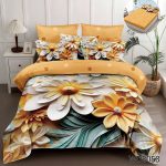 Lenjerie pat dublu 5D cu elastic 5D49