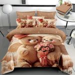 Lenjerie pat dublu 5D cu elastic 5D50