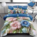 Lenjerie pat dublu 5D cu elastic 5D51