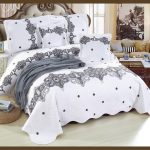 Cuvertura de Pat matlasata din bumbac 5 piese CVE85