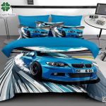 Lenjerie pat dublu cu masini 5D cu elastic 5D65