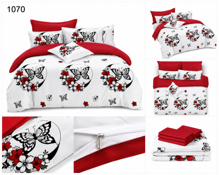 Lenjerie de pat din bumbac finet 1070 Super Elegant Pucioasa