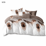 Lenjerie de pat din bumbac finet 1079 - imagine 2