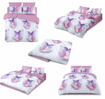 Lenjerie finet LP9243 cu fluturi roz si mov - imagine 2