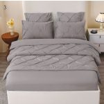 Lenjerie Uni din finet cu pliuri  6 piese PVP37 Super Elegant Pucioasa