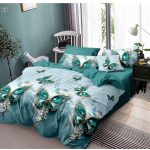 Lenjerie de pat din bumbac fluturi verzi 25 Super Elegant Pucioasa