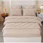 Lenjerie Uni din finet cu pliuri  6 piese PVP36 Super Elegant Pucioasa