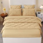 Lenjerie Uni din finet cu pliuri  6 piese PVP45 Super Elegant Pucioasa