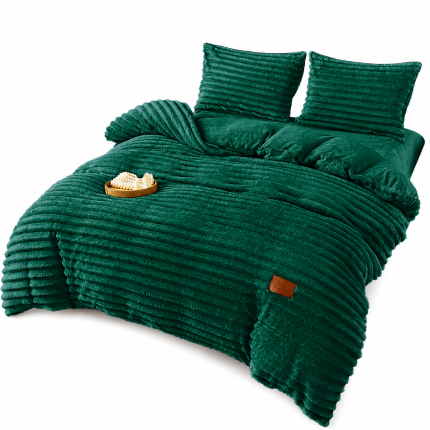 lenjerie pe pat coloclino cu elastic verde