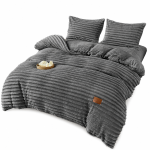 lenjerie de pat cocolino cu elastic gri