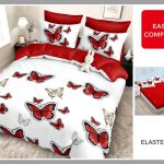 Lenjerie de pat din finet cu ELASTIC 6 piese LEC73