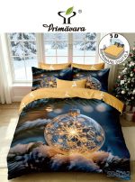 Lenjerie de craciun pat dublu 5D cu elastic 5DC15 - imagine 2