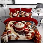 Lenjerii de pat pentru craciun 6 piese din finet CE561